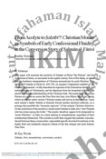 From Acolyte to Ṣaḥābī?: Christian Monks  as Symbols of Early Confessional Fluidity  in the Conversion Story of Salmān al-Fārisī