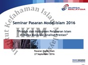 Paper 5 - Ustaz Hasanan : Islamic & Alternative Markets 2014 (Marketing & Promotion Activities)