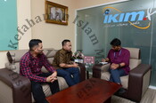 Sesi wawancara KIMfm bersama Wartawan Kosmo En. Mohd Shazwan Yusop