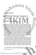Is All Hindu Theology Comparative  Theology?