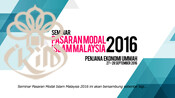 Seminar Pasaran Modal Islam