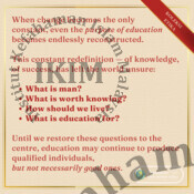 What Happened to the Aim of Education