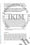 A transnational judicial public sphere as an ideaand ideology: Critical reflections on judicial dialogue and its legitimizing potential