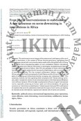 From liberal interventionism to stabilisation: A new consensus on norm-downsizing in interventions in Africa